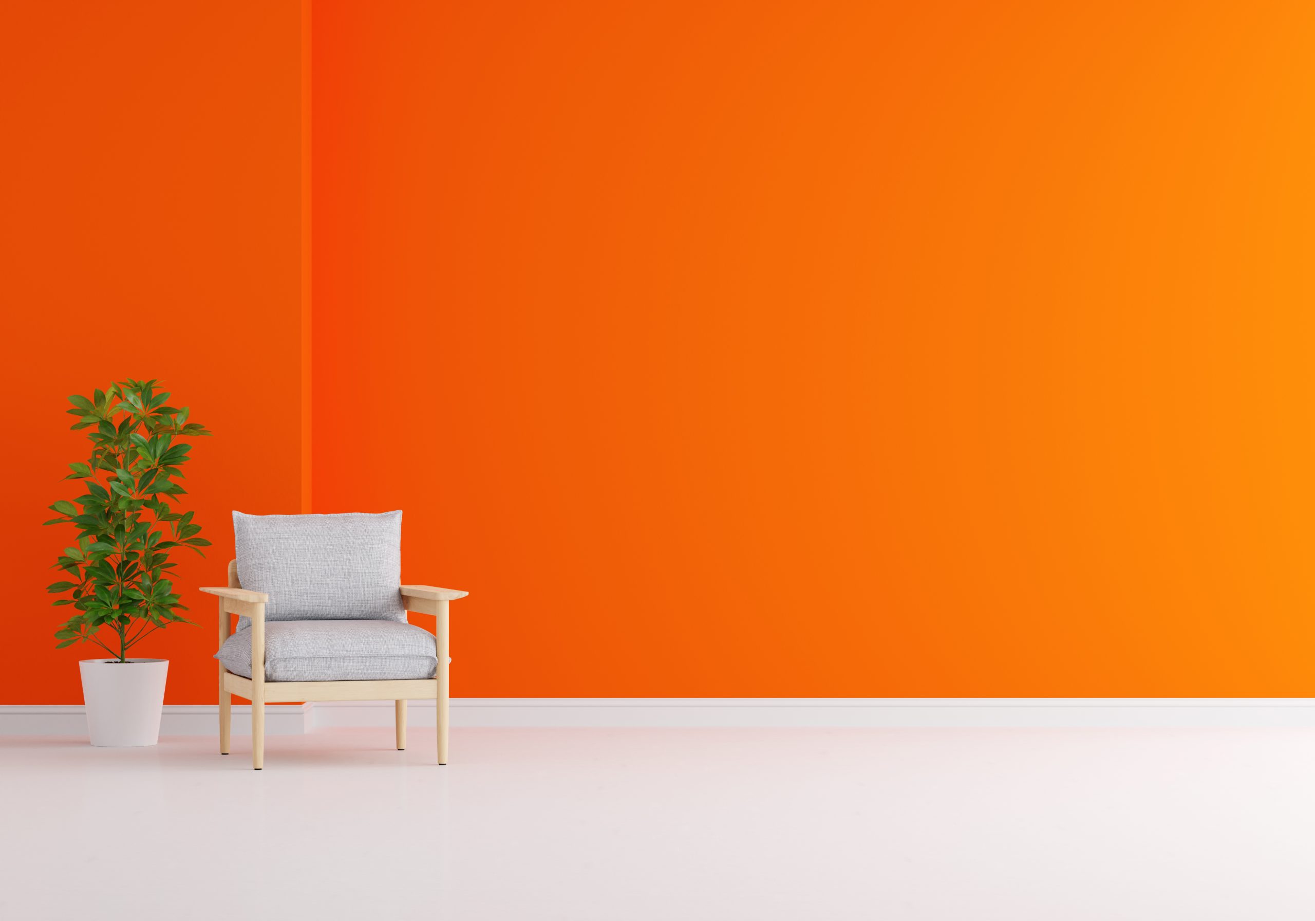 orange wall pictures