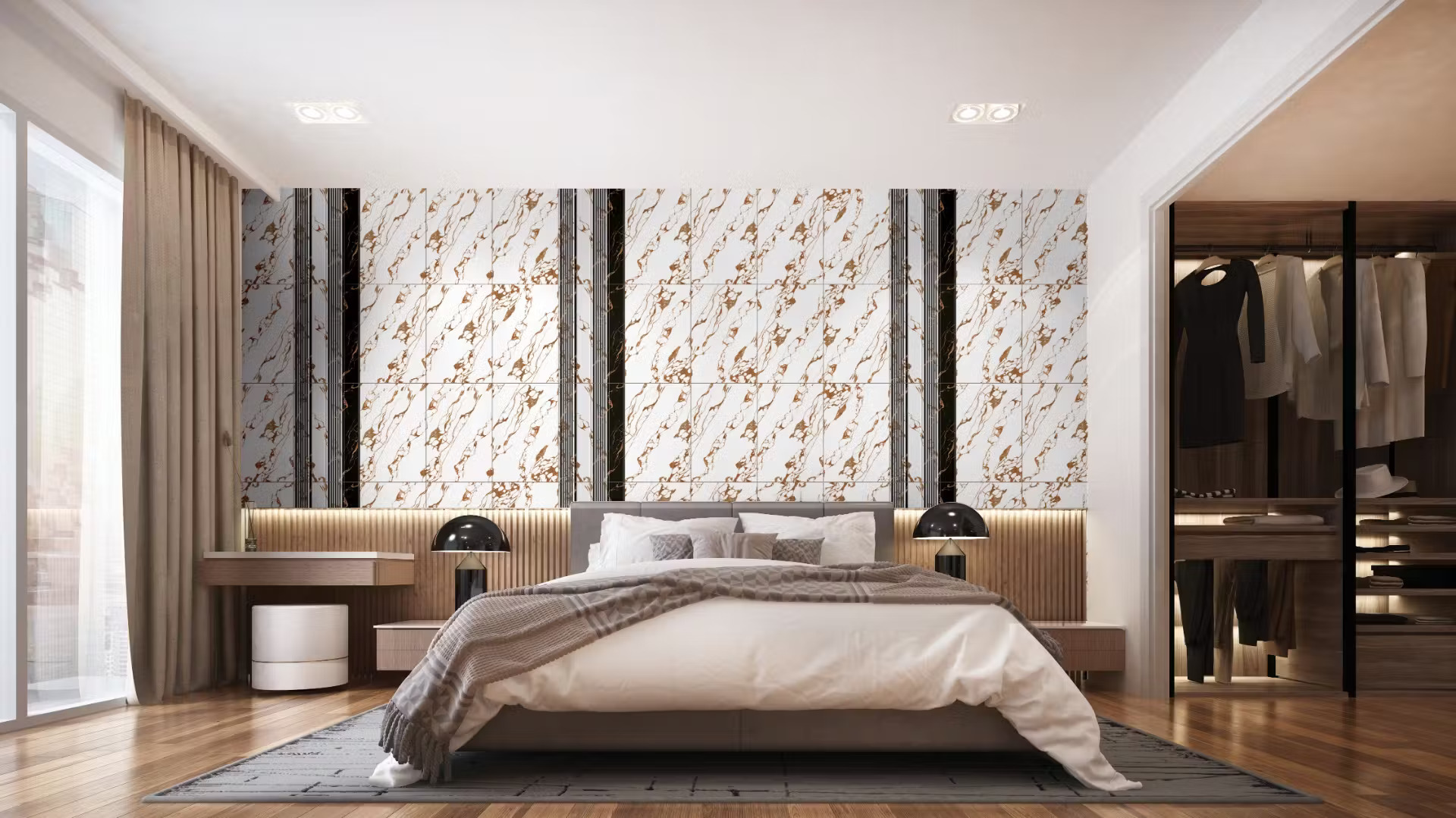 DC canto ocean style bedroom floor tile